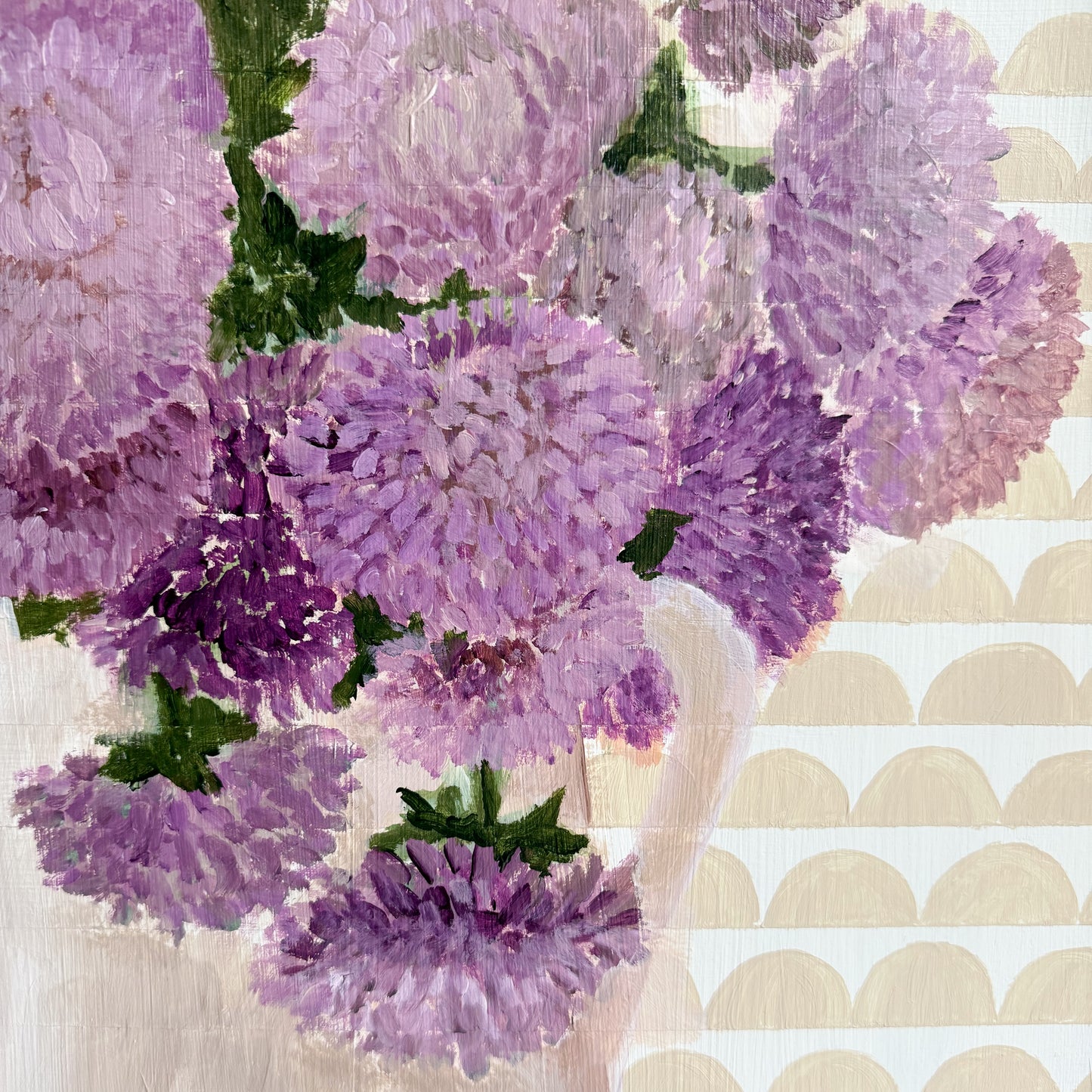 September: Aster Original | 18x24