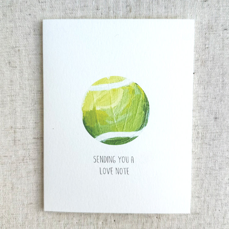 Tennis Love Note Greeting Card