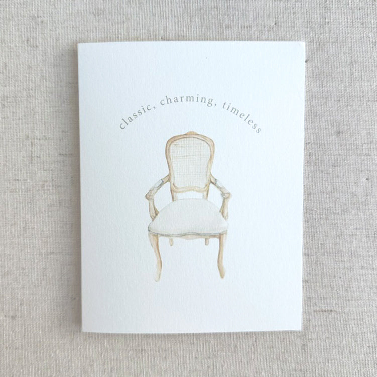 Classic Chair Greeting Card