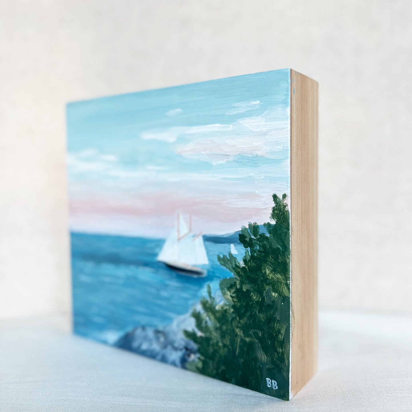 By The Bay Original Painting 8x8 | No. 1