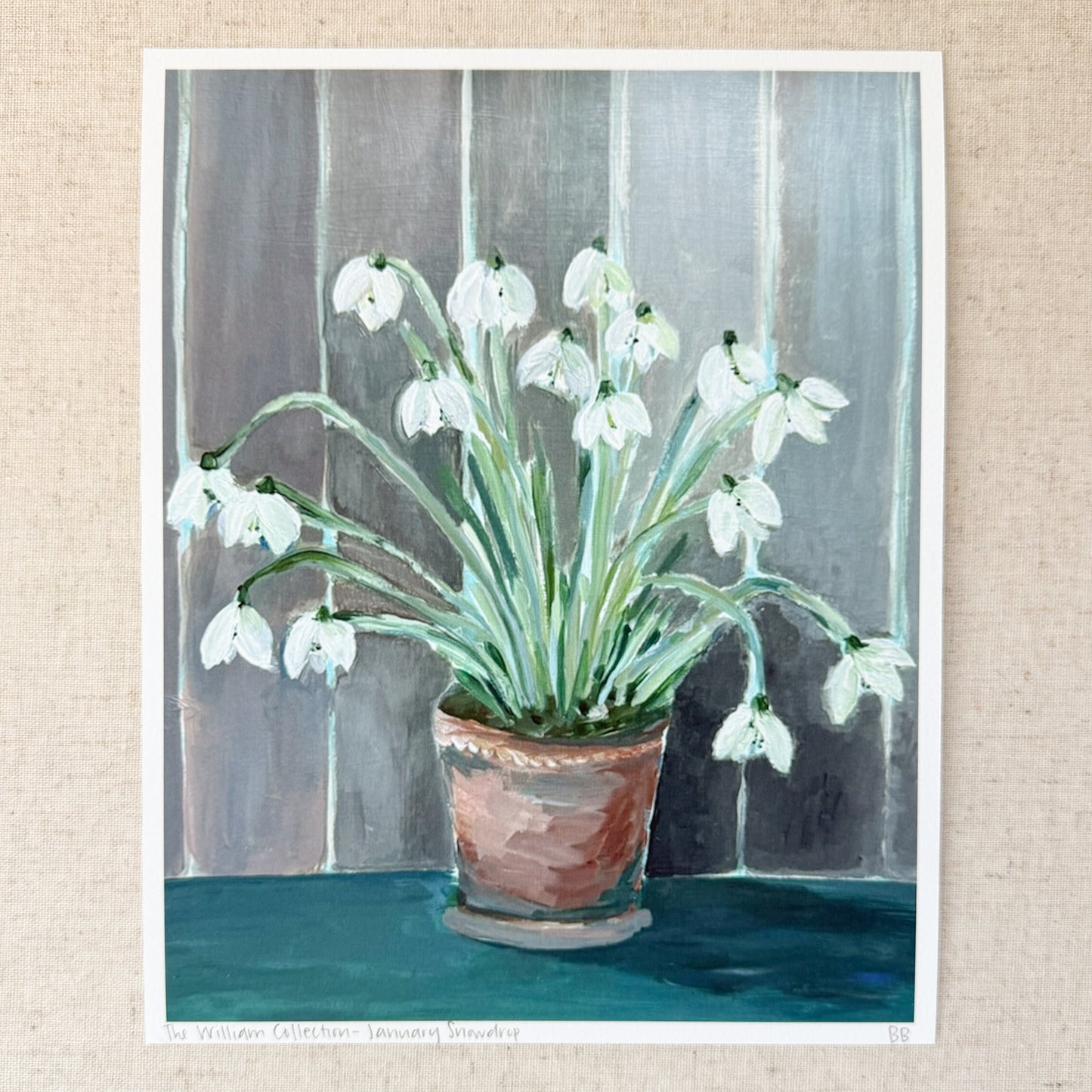 January Snowdrops Print | 8x10