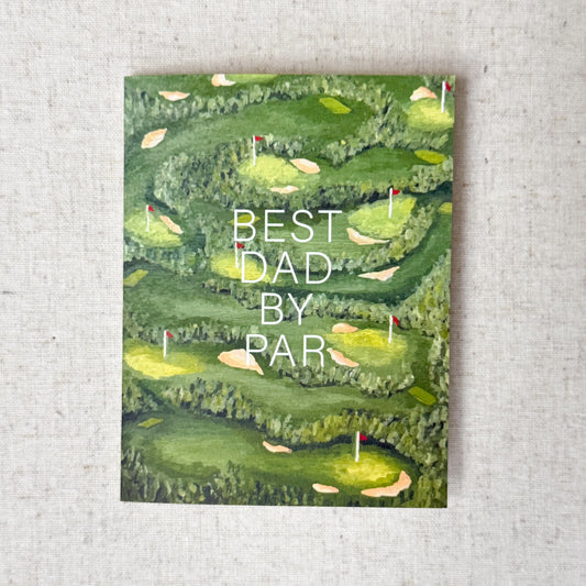 Golf Best Dad By Par Greeting Card