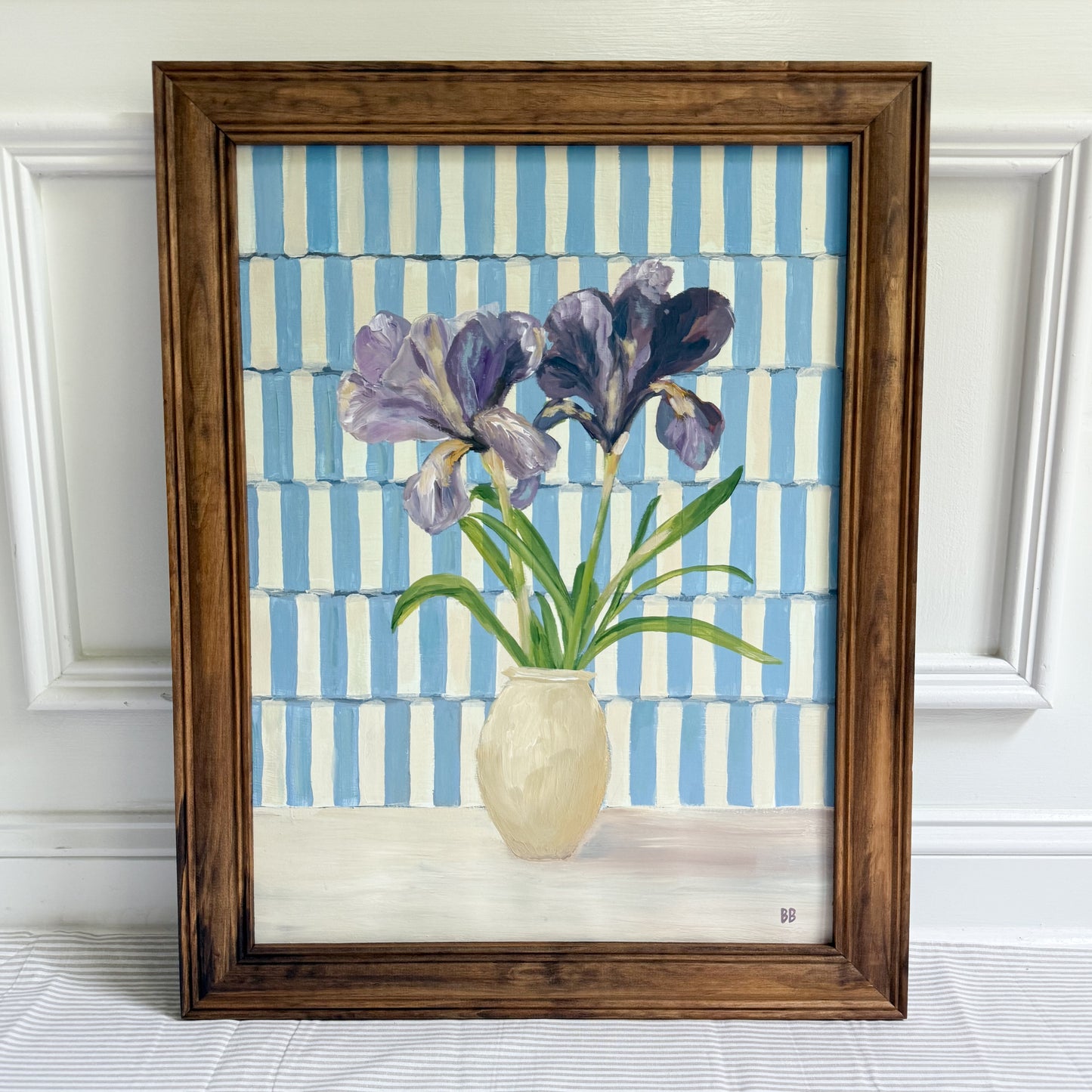 February Iris Original | 18x24