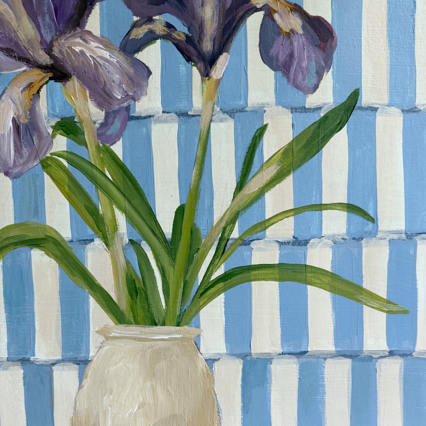 February Iris Original | 18x24