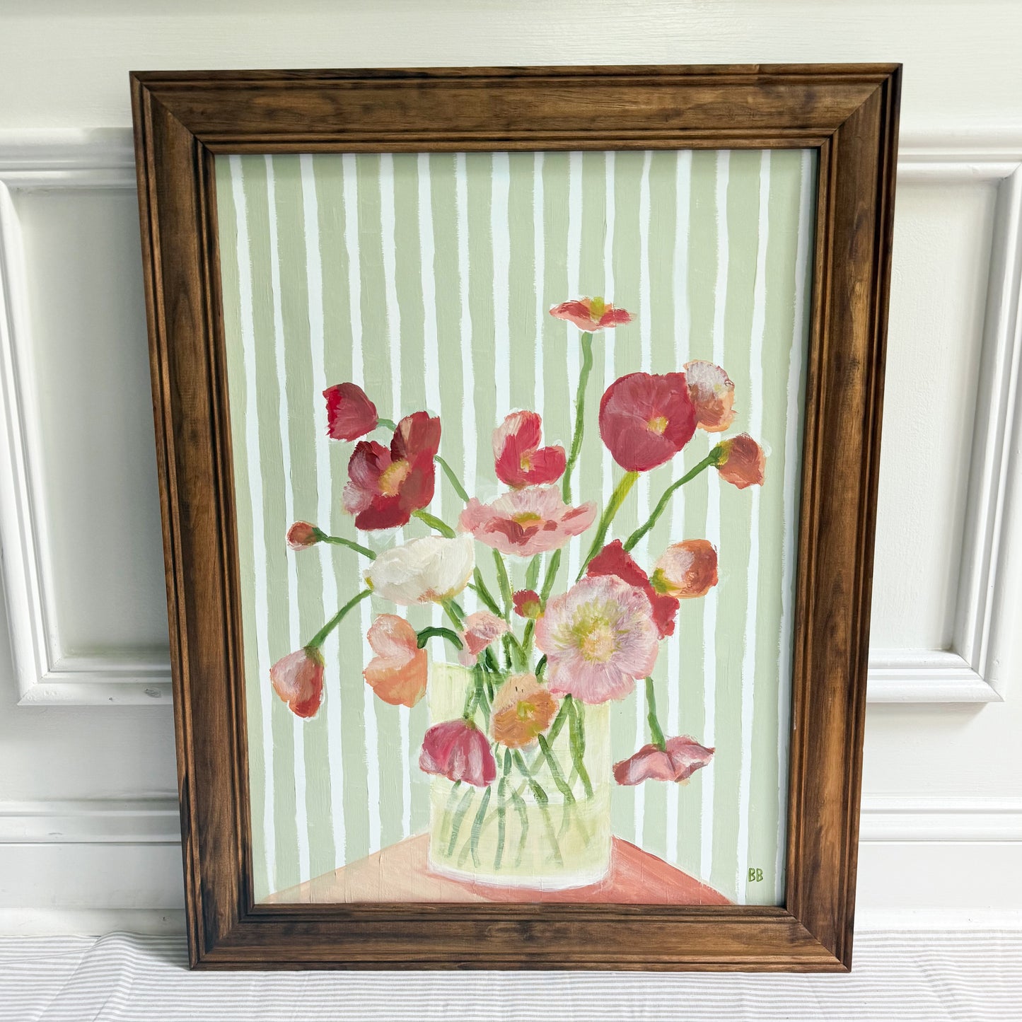 August Poppy Original | 18x24