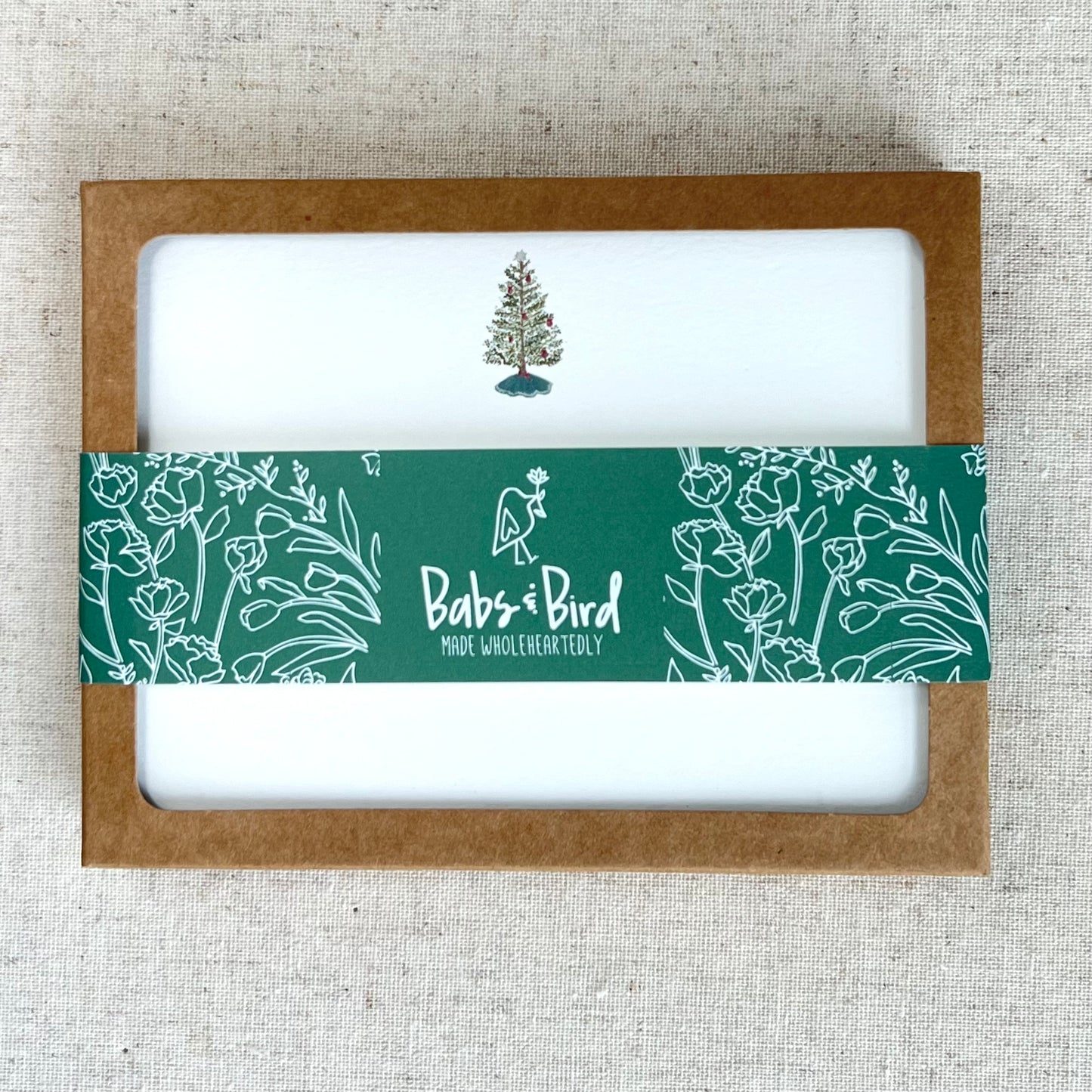 Holiday Tree Card Stationery | Set of 8
