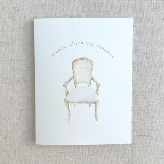 Classic Chair Greeting Card