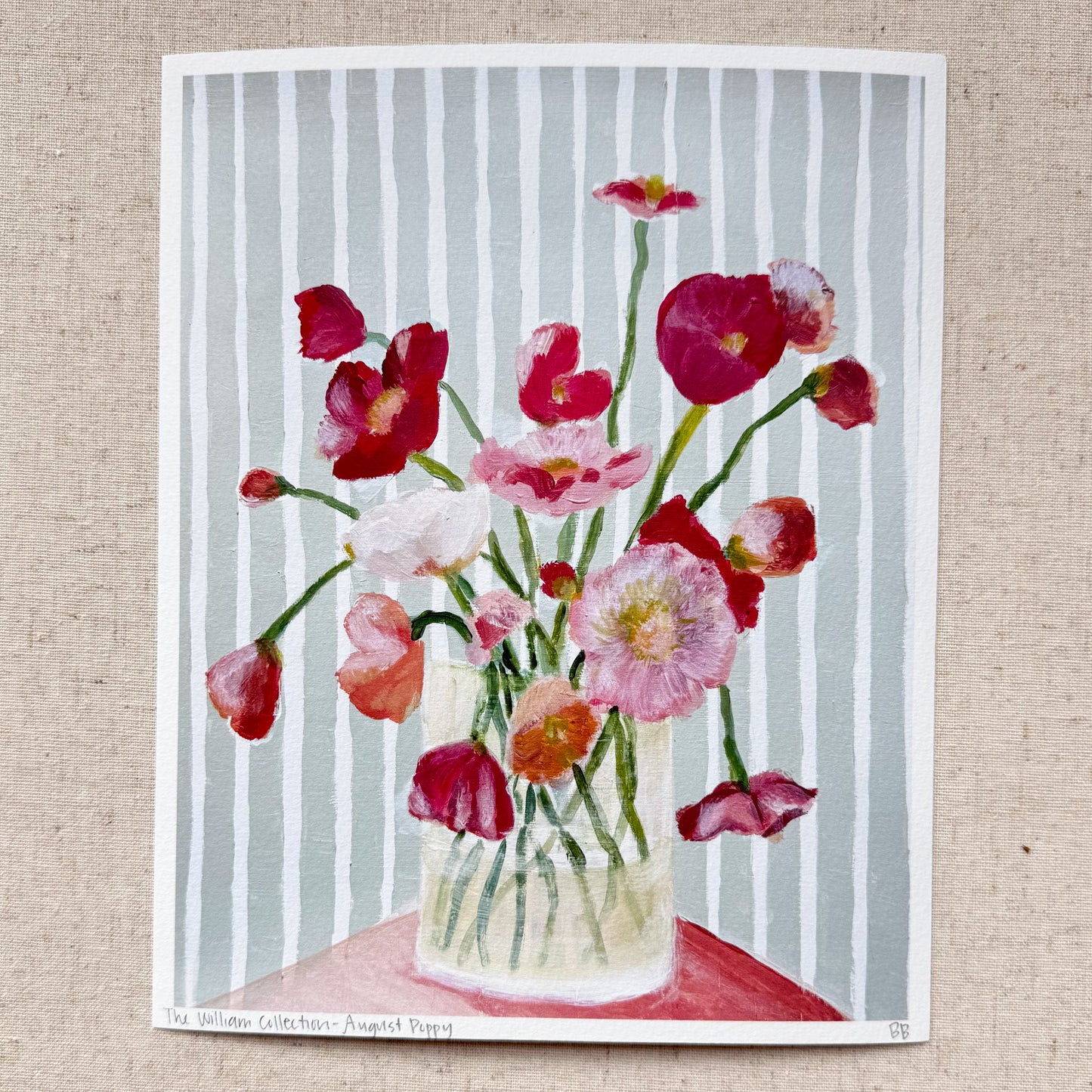 August Poppy Print | 8x10