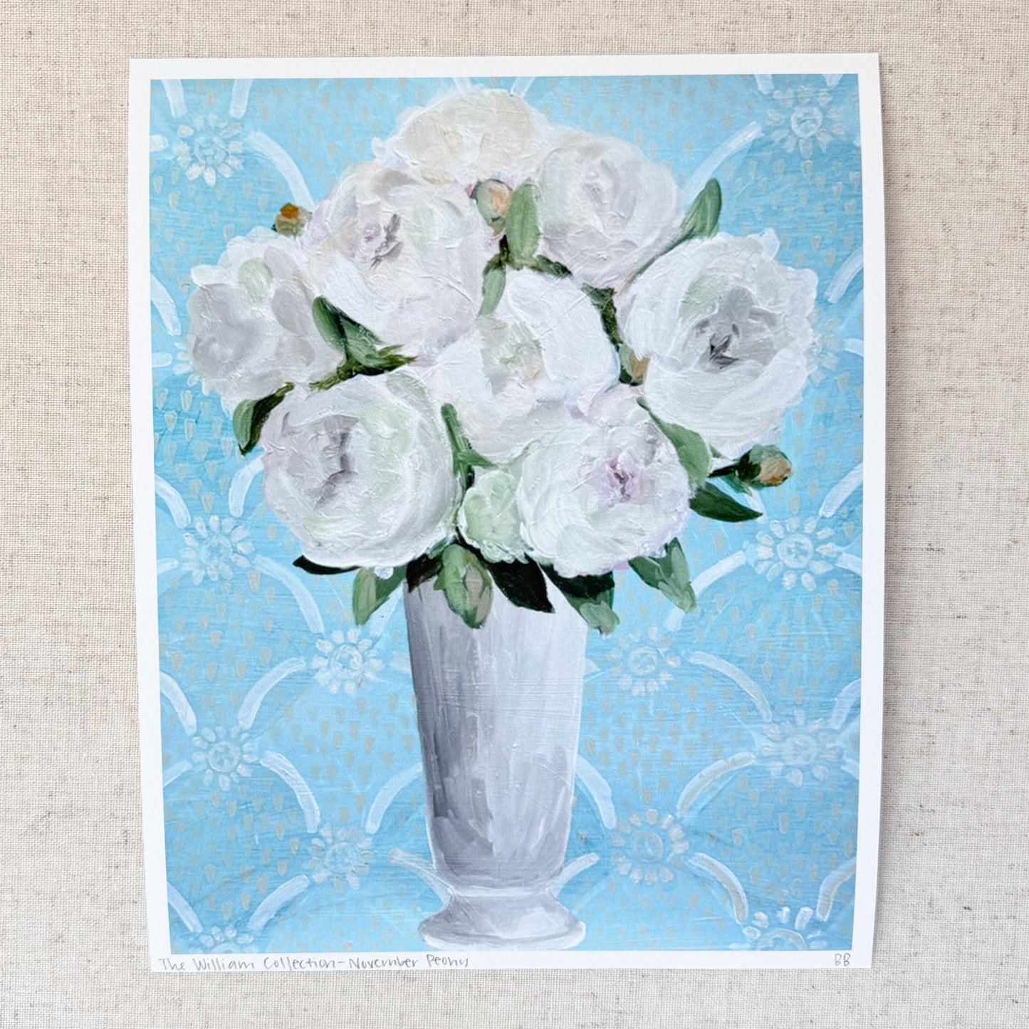 November: Peony Print | 8x10