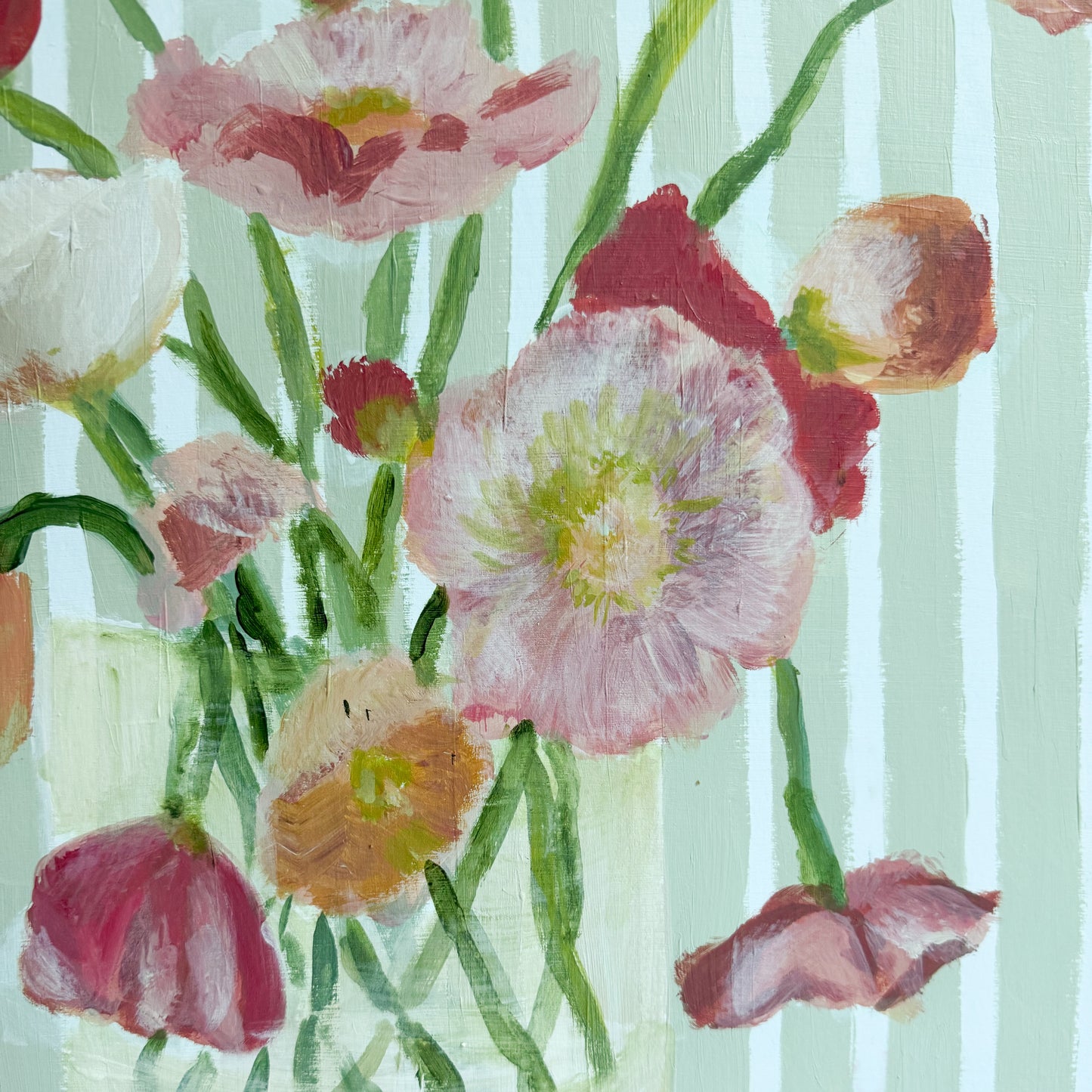 August Poppy Original | 18x24