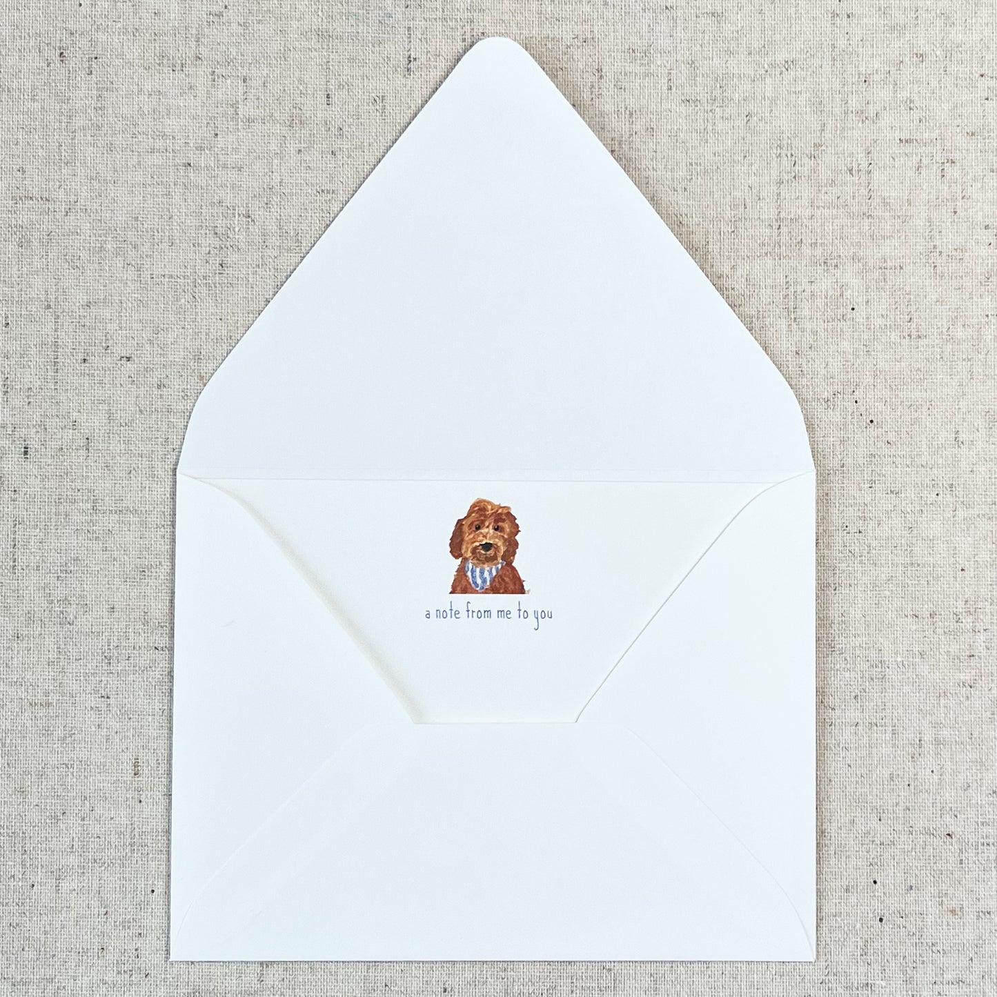 Brown Dog Card Stationery | Set of 8