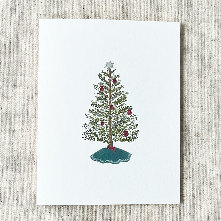 Holiday Tree Folded Card Stationery | Set of 8