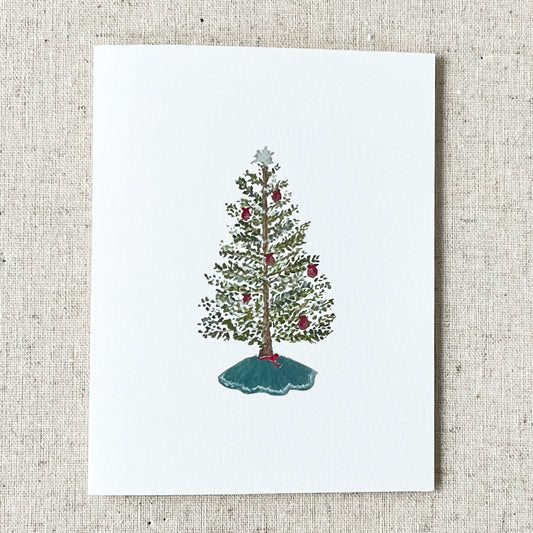 Holiday Tree Folded Card Stationery | Set of 8
