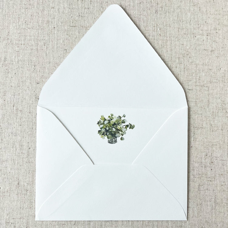 Hydrangea Card Stationery | Set of 8